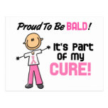 Proud To Be Bald Breast Cancer Stick Figure Postcards