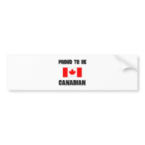 Proud To Be CANADIAN Bumper Stickers