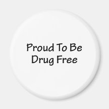 Proud to be drug free magnet
