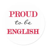 Proud To Be English stickers