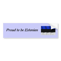 Proud to be Estonian Bumper Sticker