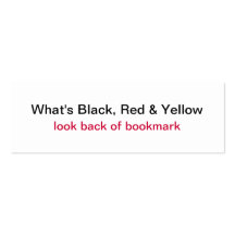 Proud to be German Flag Bookmark Business Card