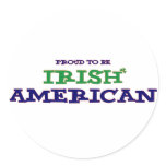 Proud to Be Irish American stickers