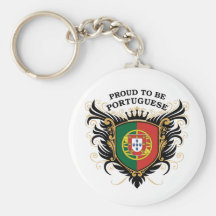 Proud to be Portuguese Keychain