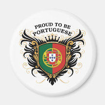 Proud to be Portuguese Refrigerator Magnets