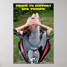 Proud To Support Our Troops 12x18 Poster