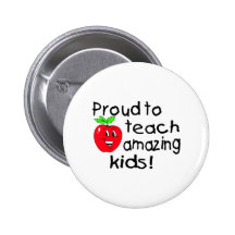 Proud To Teach Amazing Kids (Apple) Buttons