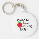 Proud To Teach Amazing Kids (Apple) Keychains