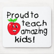 Proud To Teach Amazing Kids (Apple) Mouse Mats