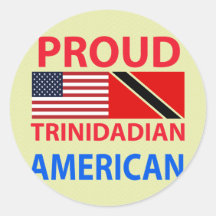 Proud Trinidadian American Stickers