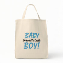 Proud Uncle Baby Boy T-shirts and Gifts Tote Bags