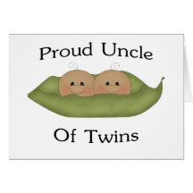 Proud Uncle Of Twins Greeting Cards