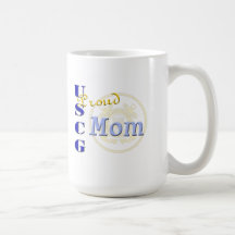 Proud USCG Mom Coffee Mugs