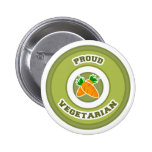 Proud Vegetarian Pinback Button
