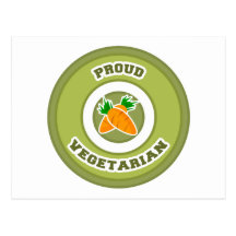Proud Vegetarian Postcards