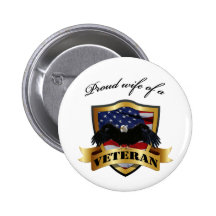 Proud wife of a Veteran Pin