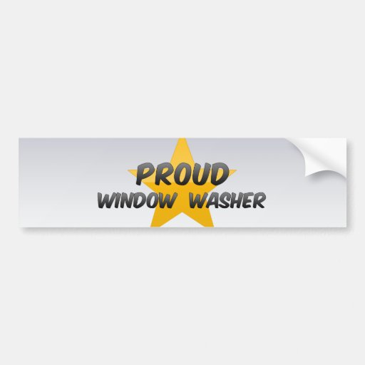 Proud Window  Washer Bumper Sticker