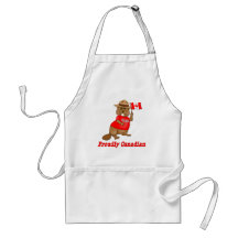Proudly Canadian Beaver Apron