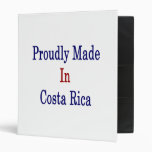 Proudly Made In Costa Rica Binder