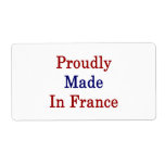 Proudly Made In France Custom Shipping Labels