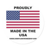 Proudly Made In The USA Stickers