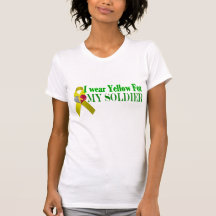 Proudly Supporting my Soldier-Fiance T Shirts