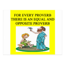proverb proverb post card