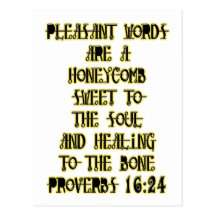 Proverbs 16:24 post cards