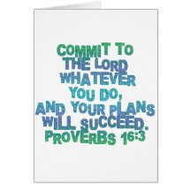 Proverbs 16:3 card