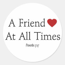 Proverbs 17:17 Sticker