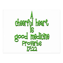 Proverbs 17:22 postcard