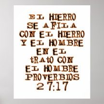 Proverbs 27:17 poster
