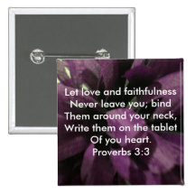 Proverbs 3:3 pinback button