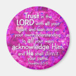 Proverbs 3:5-6 Trust in the Lord Fridge Magnets