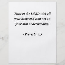 PROVERBS 3:5 FULL COLOR FLYER