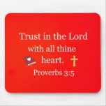 Proverbs 3:5 mouse pad