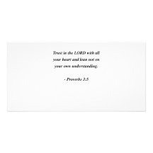 PROVERBS 3:5 PICTURE CARD