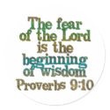 Proverbs 9:10 stickers
