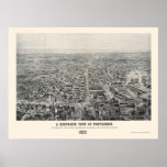 Providence, RI Panoramic Map - 1894 Posters