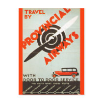 Provincial Airways Post Card