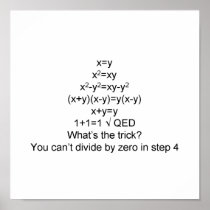 Proving 1+1=1 print