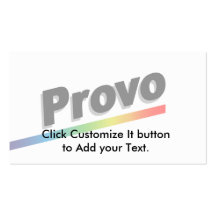Provo, Utah, United States Business Card