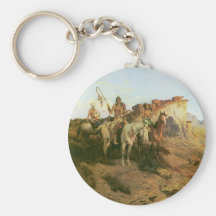 Prowlers of the Prairie by Olaf Carl Seltzer Keychain