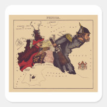 Prussia Square Sticker