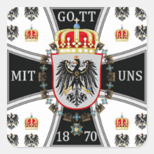 Prussia Square Stickers