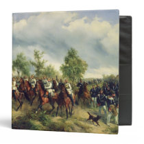 Prussian cavalry on expedition binders