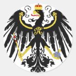 Prussian Eagle Round Sticker
