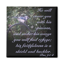 Psa 91:4 refrigerator magnets
