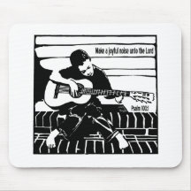 Psalm 100:1 mouse pad