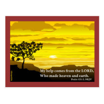 Psalm 121 My Help Post Card